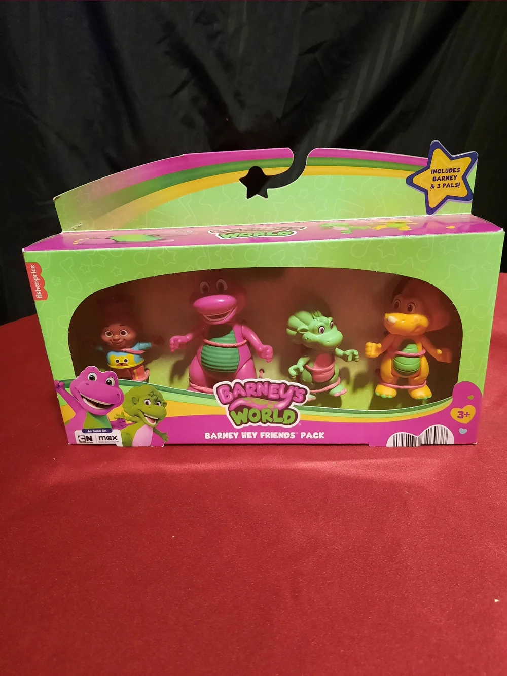 Barney's World Hey Friends Pack Playset 4 Collectible Figures NIB